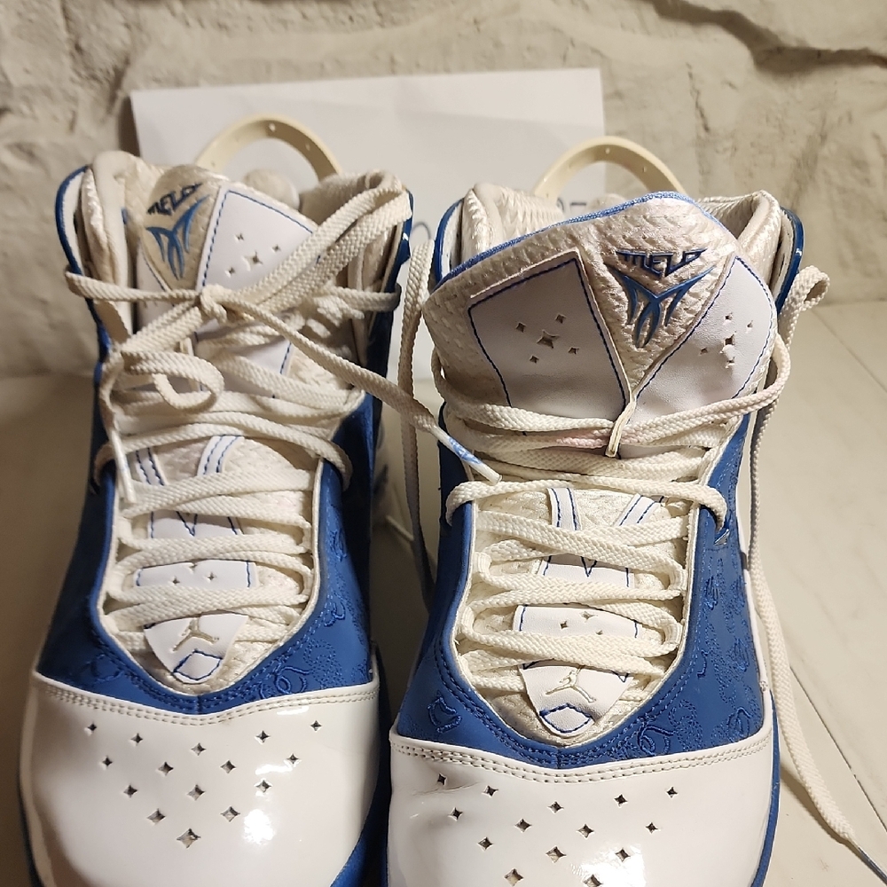 Jordan Blue and White Sneakers